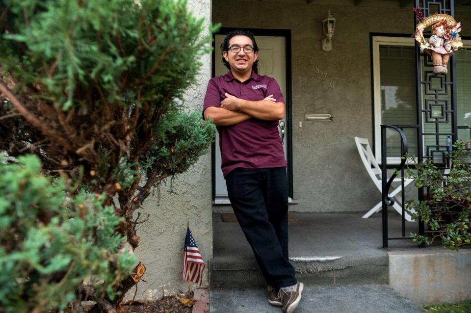 Sacramento City Councilman Eric Guerra, photographed at his Tahoe Park home in 2020, is running for the 10th Assembly District.