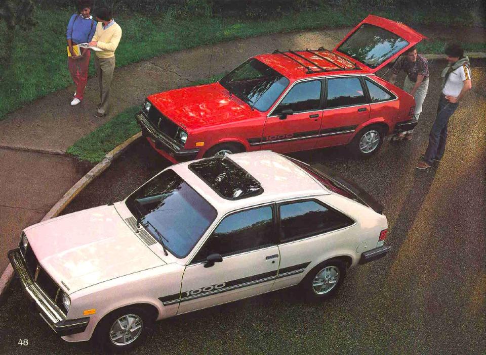 1984 pontiac 1000 brochure