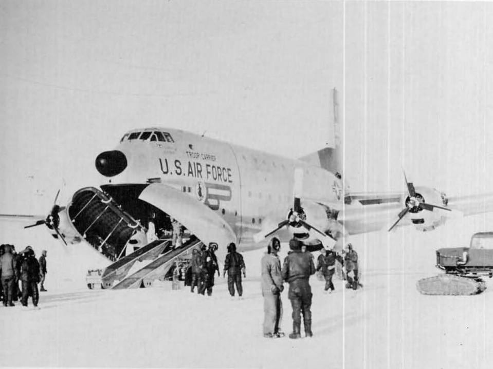 US Air Force C-124 Globemaster on Antarctica.