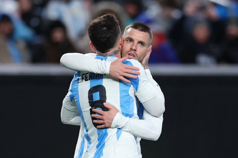 Enzo Fernández y Giovani Lo Celso, dos piezas importantes en la mitad de la cancha de la selección argentina de cara a la Copa América