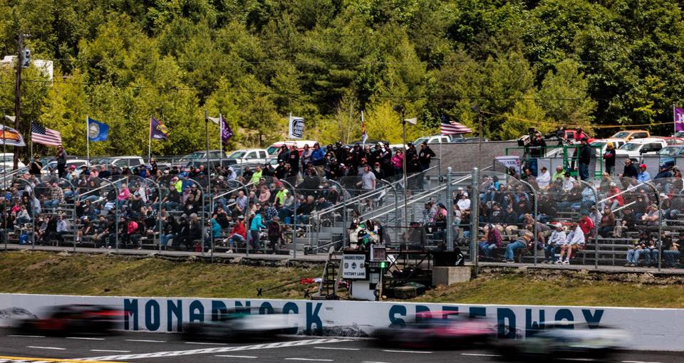 A general view during the Duel at the Dog 200 for the Whelen Modified Tour at Monadnock Speedway on June 19, 2022 in Winchester, New Hampshire. (Nick Grace/NASCAR)