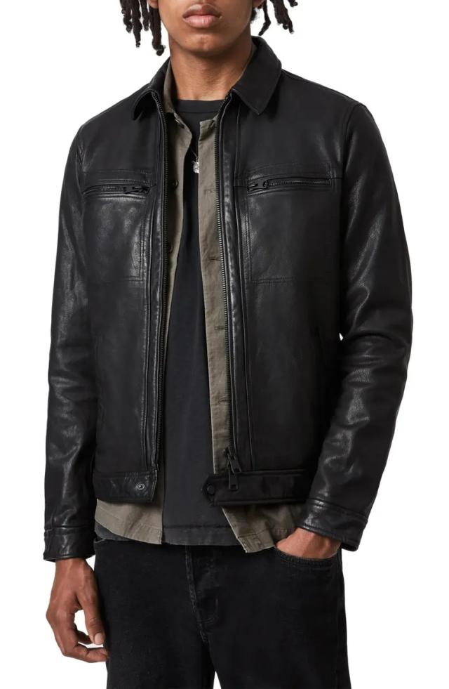 Men's Keanu Leather Jacket In Black - Thursday Boot Company