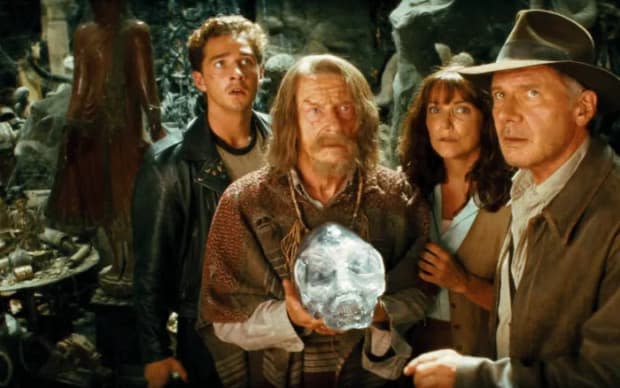"<a href="https://parade.com/1221006/alexandra-hurtado/indiana-jones-5/" rel="nofollow noopener" target="_blank" data-ylk="slk:Indiana Jones;elm:context_link;itc:0;sec:content-canvas" class="link ">Indiana Jones</a> and the Crystal Skull"<p>Paramount Pictures</p>