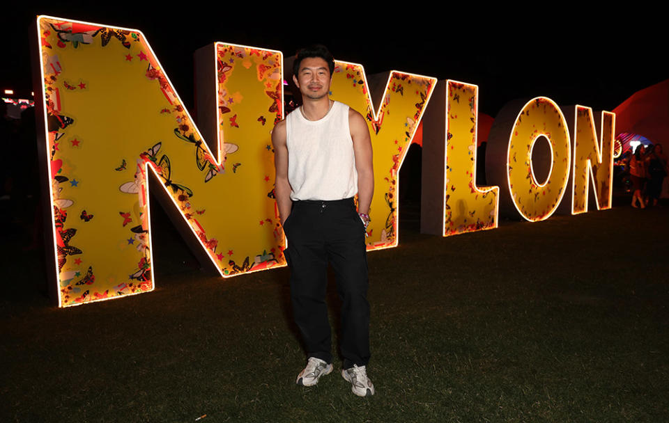 Simu Liu at NYLON House in the Desert 2024, Presented by Smirnoff ICE, Inside, Thermal, California, USA - 12 Apr 2024