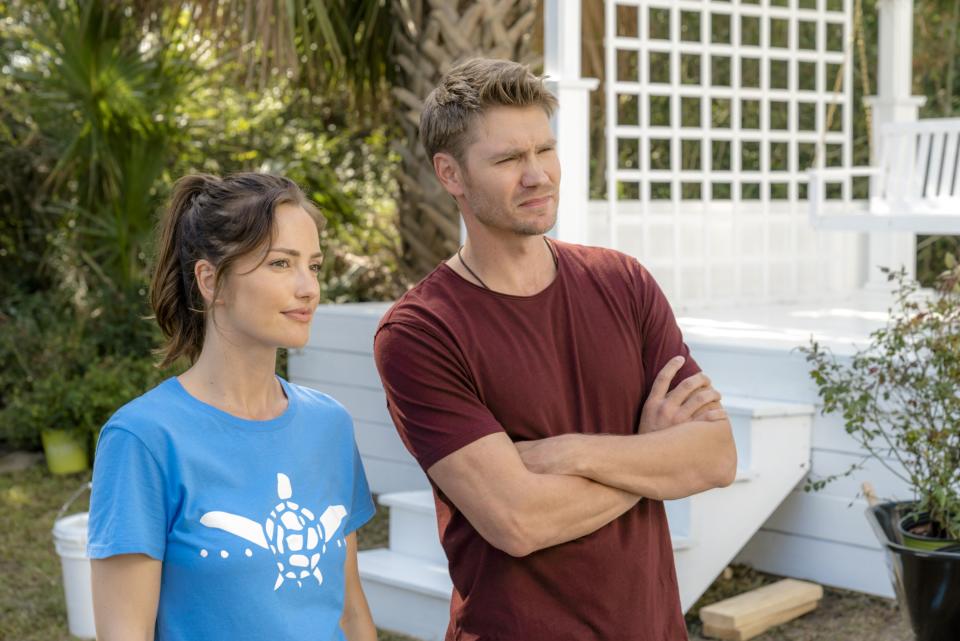 Minka Kelly and Chad Michael Murray in “The Beach House.” 