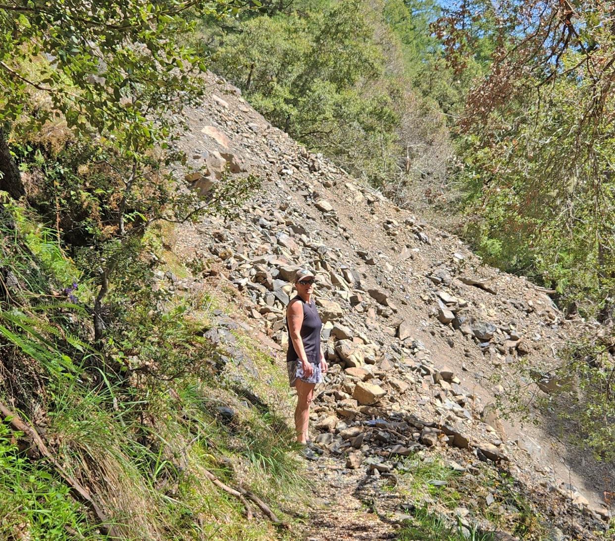 A landslide has closed a large part of the Rogue River Trail, a popular spring backpacking destination, in southern Oregon.