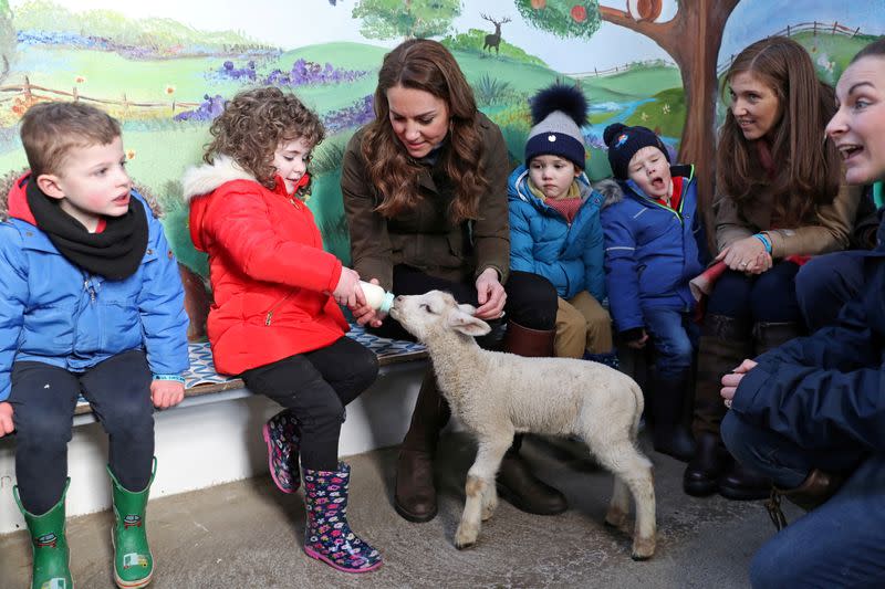 FILE PHOTO: Britain's Catherine, Duchess of Cambridge, visits Newtownards