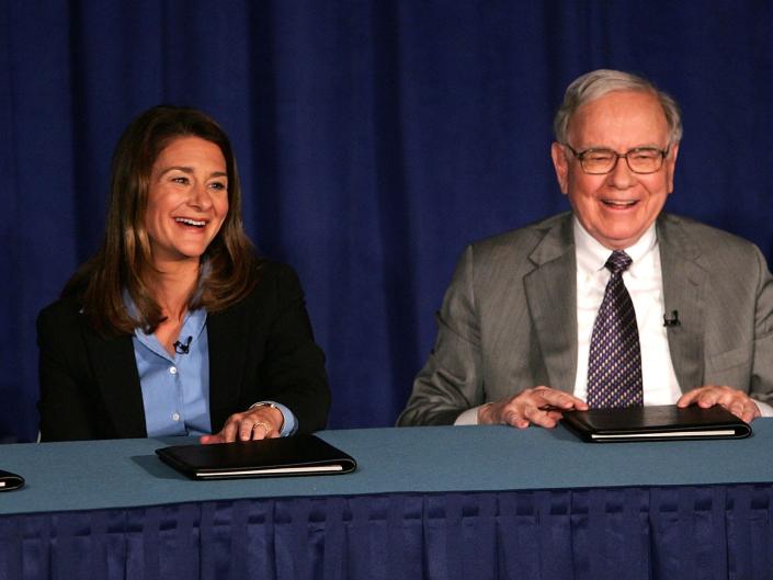 Melinda Gates and Warren Buffett