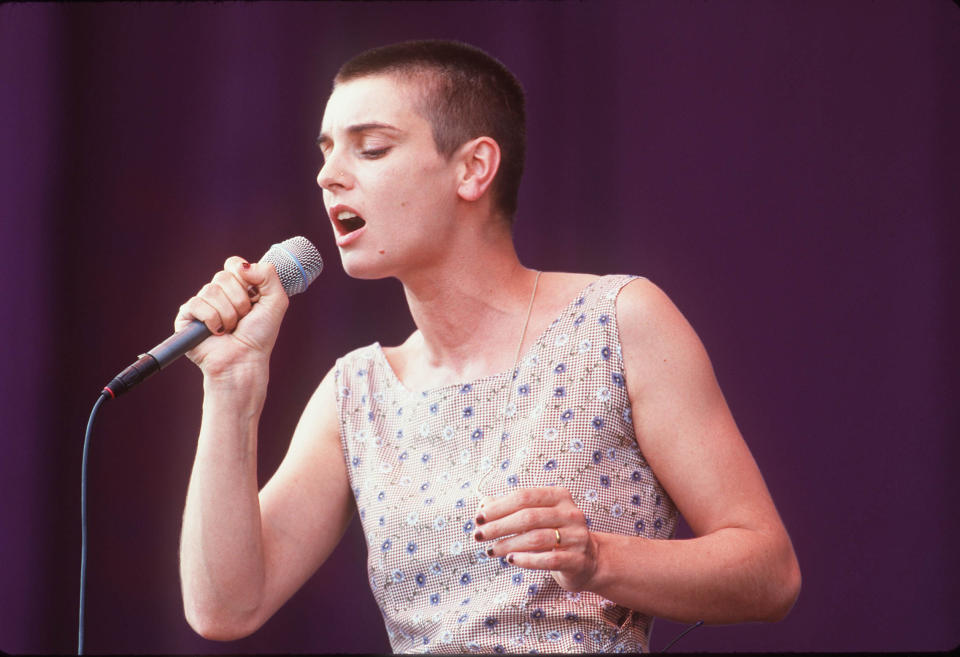 Sinead O'Connor during Lilith Fair Concert at Rose Bowl in Pasadena, California, United States. (Photo by SGranitz/WireImage)