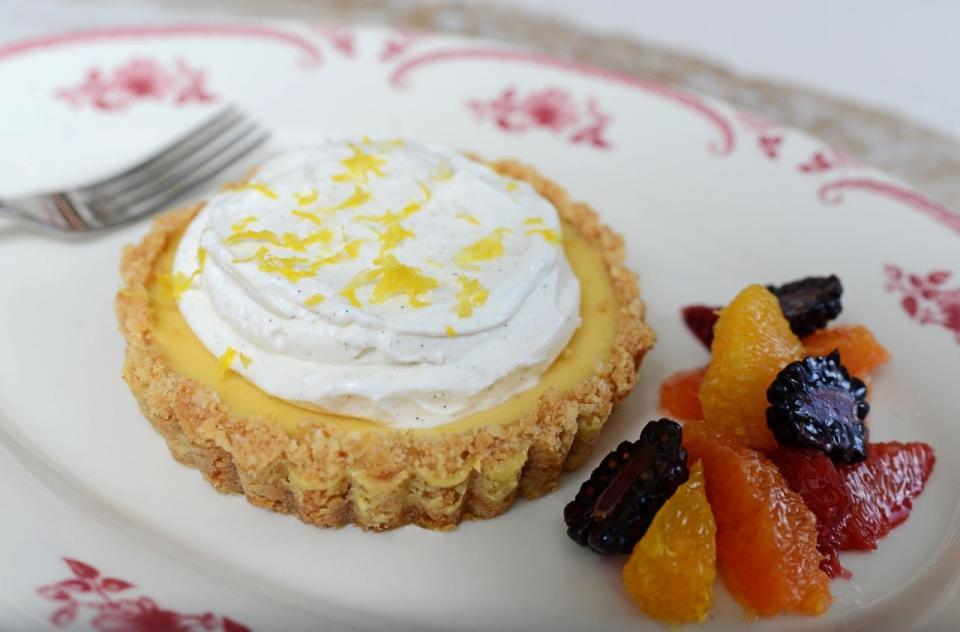 Chef Lindsay Autry's Honeybelle pie is served at Honeybelle restaurant in Palm Beach Gardens.