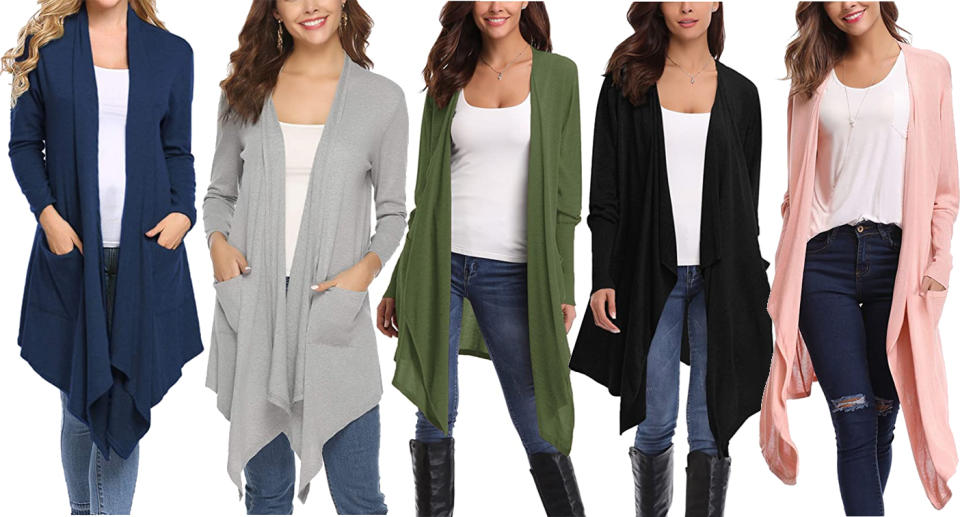 The cardi comes in 10 different shades. (Amazon)