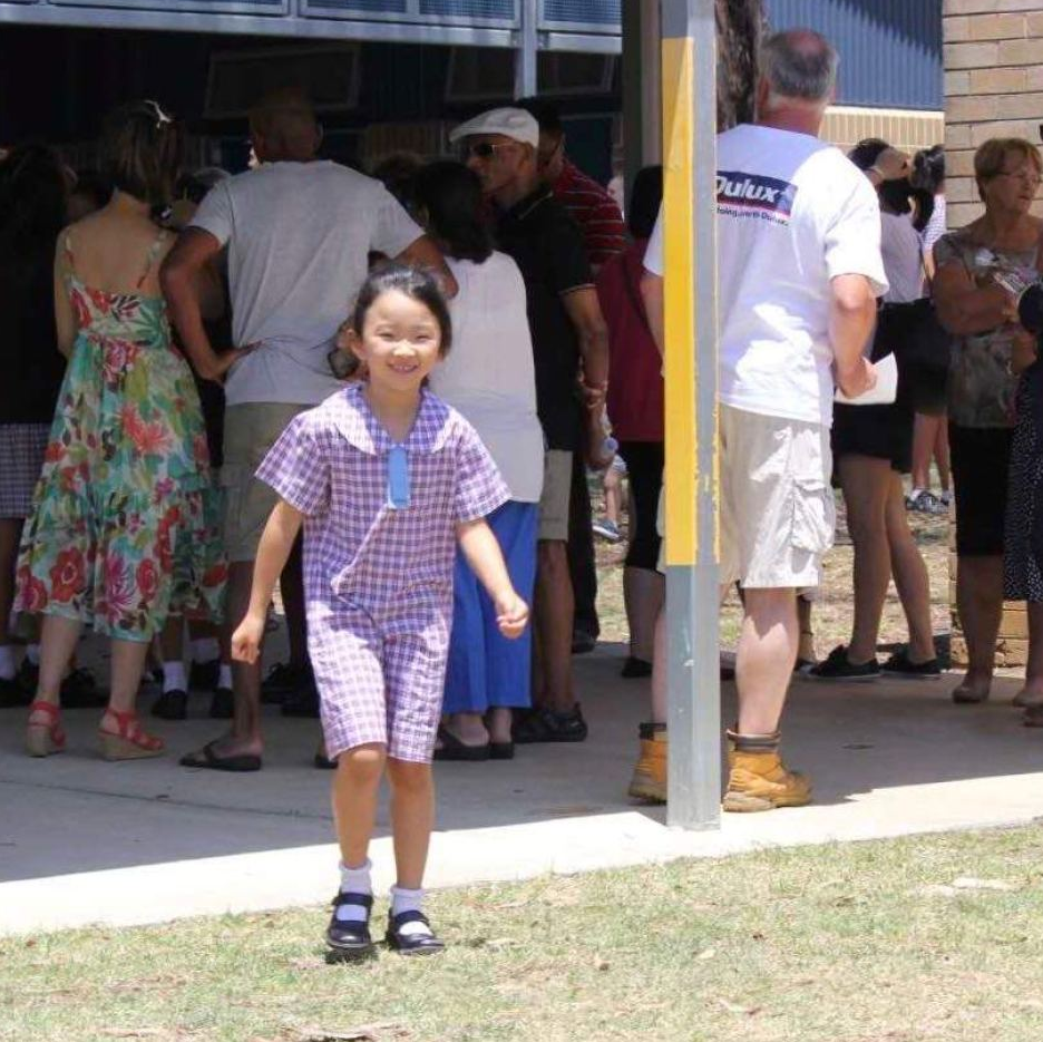 Theresa Liao, 9, has been living in an apartment in Wuhan for 10 weeks. Source: ABC News