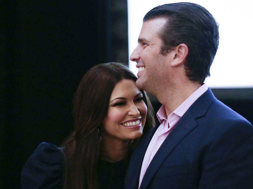 Kimberly Guilfoyle and Donald Trump Jr.