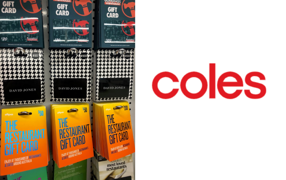 Coles gift cards