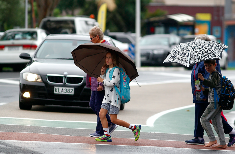 Auckland residents rushed to prepare for the storm. Photo: Getty.