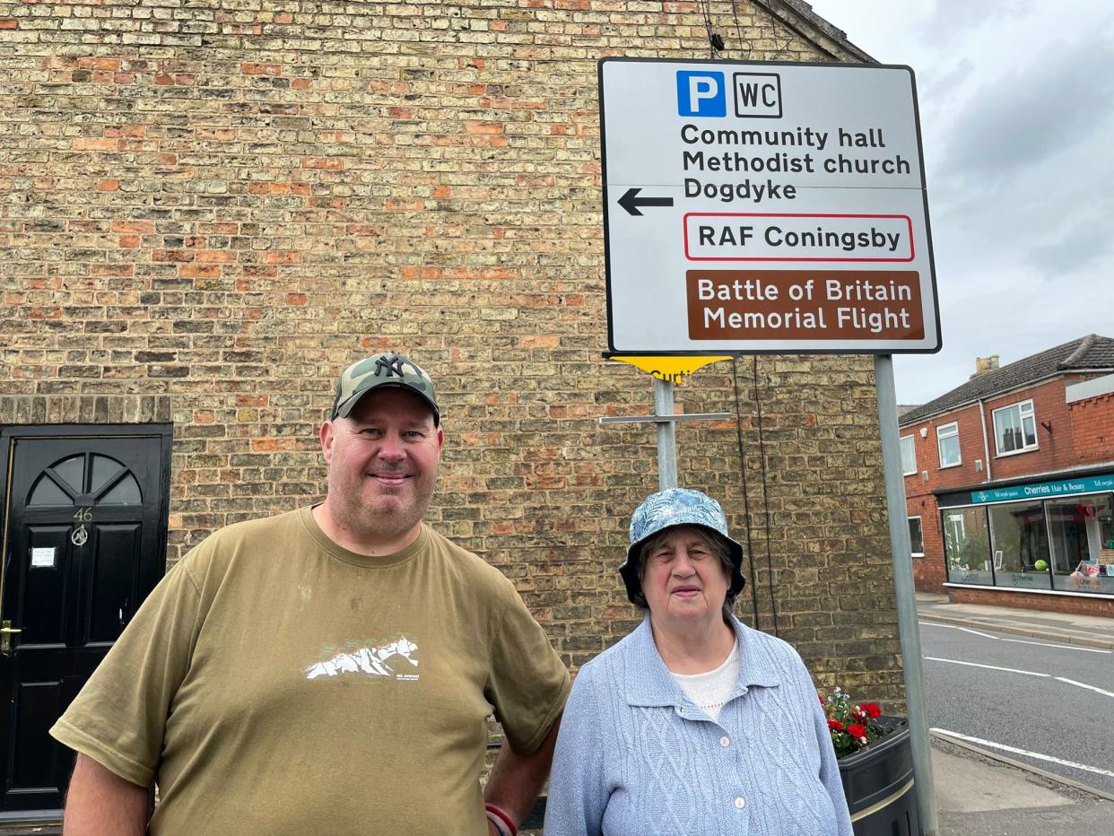 Henry and Doreen Hutton described the heat as "not too bad" but were concerned about it happening again (Callum Parke/PA)