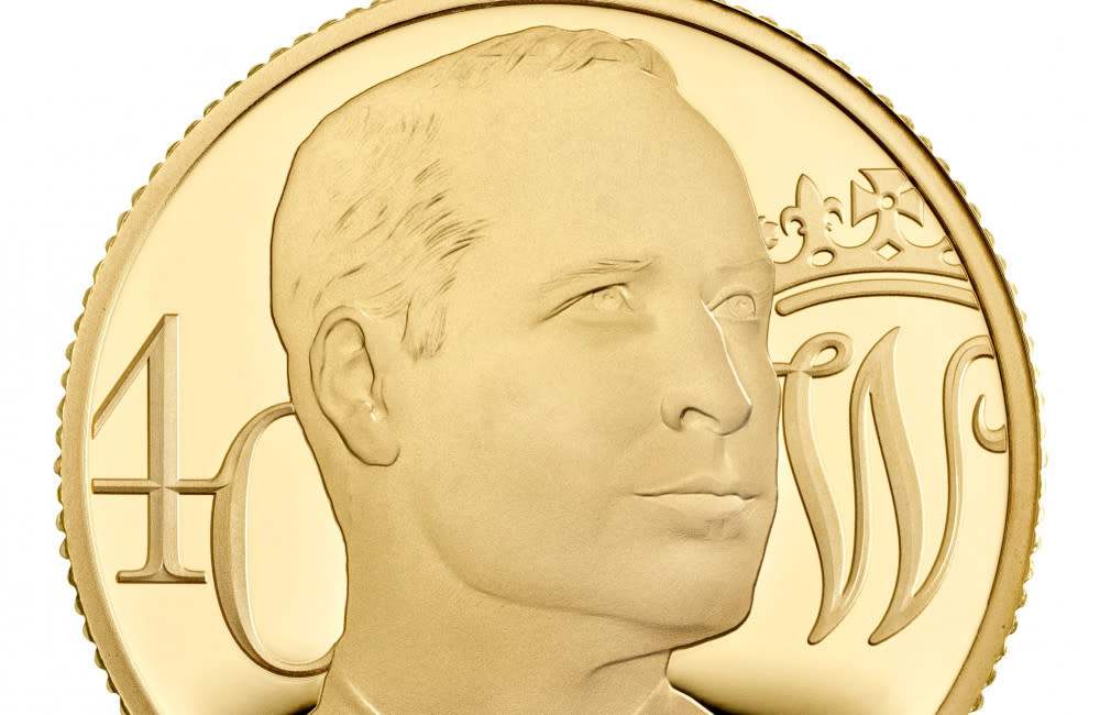 Prince William's commemorative coin credit:Bang Showbiz