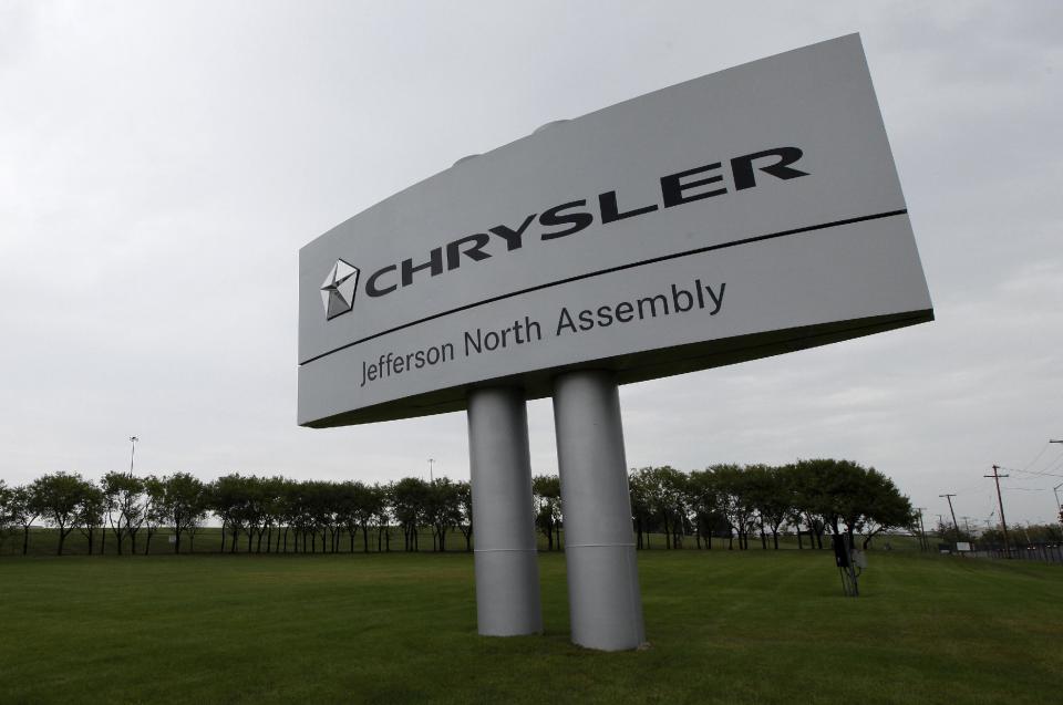 The Chrysler Jefferson North assembly plant is shown in Detroit, Thursday, Sept. 20, 2012. An employee fatally stabbed a co-worker Thursday at the Chrysler factory and then fled to a city park where he killed himself, police said. (AP Photo/Paul Sancya)