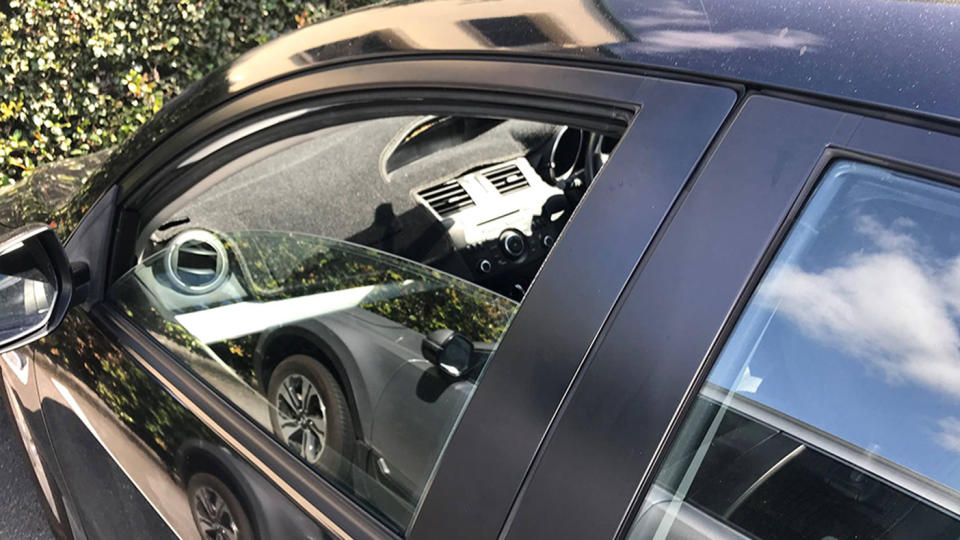 RACQ questioned how far down someone can leave their window, when they leave their car unattended. Source: Facebook/RACQ