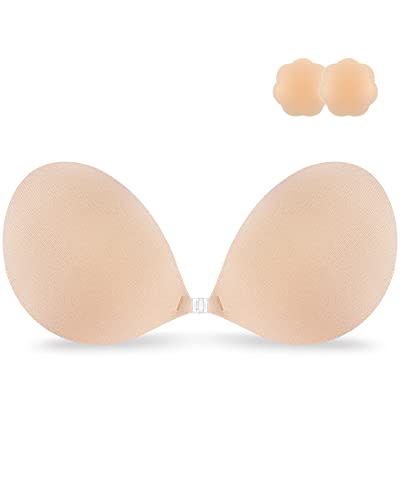 Sticky Bra 2 Pairs Strapless Backless Adhesive Invisible Push up