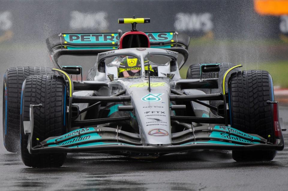 Lewis Hamilton took fourth place in qualifying in Montreal (Graham Hughes/AP) (AP)