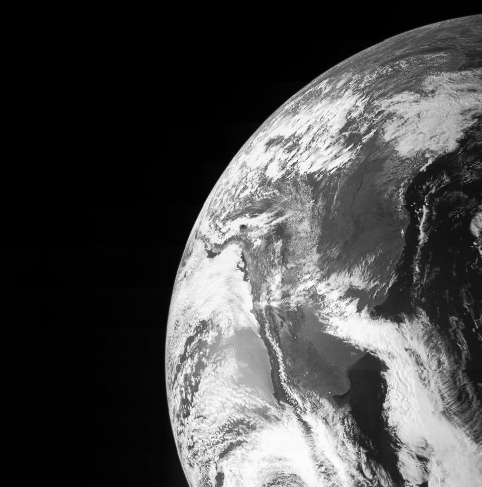 earth black and white