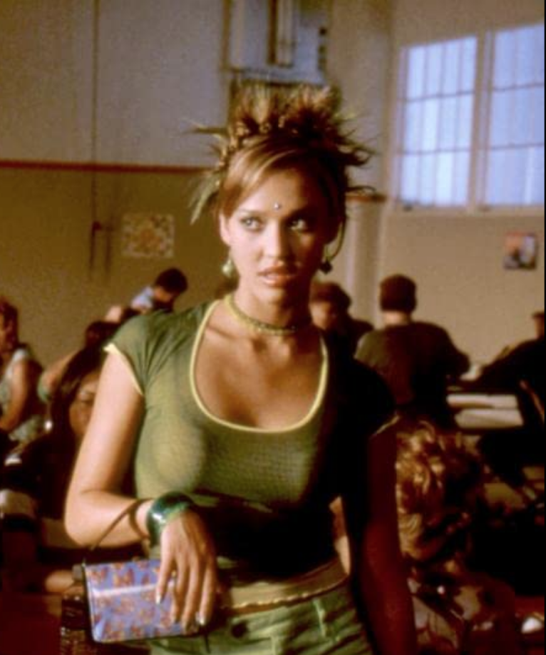 1999: Jessica Alba's Spiky Updo in 'Never Been Kissed'