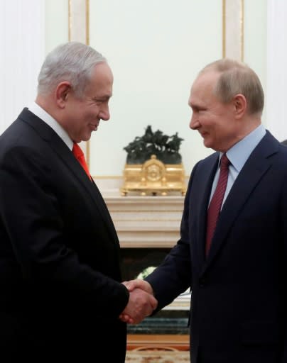 Russian President Vladimir Putin and Israeli Prime Minister Benjamin Netanyahu also discussed US President Donald Trump's Middle East peace plan