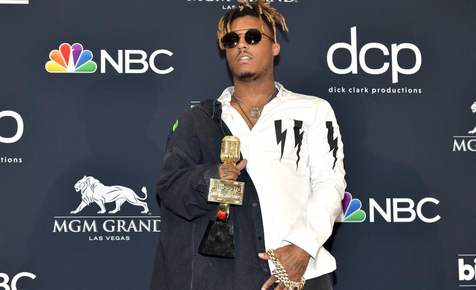 Juice WRLD aux Billboard Music Awards, le 1er mai 2019, après avoir remporté le trophée de meilleur nouvel artiste - Amy Sussman - Getty Images North America - AFP