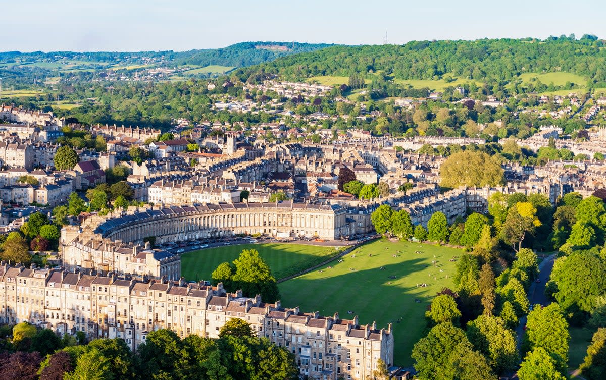 The Georgian splendour of Bath is backdrop to real-life filming locations  (Getty)