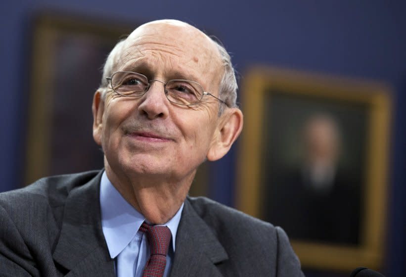 Supreme Court Associate Justice Stephen Breyer testifies on Capitol Hill in March. Justice Breyer has called for abolishing peremptory challenges completely.