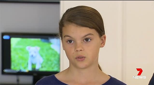 Hollie and her family want the woman to come forward. Source: 7 News