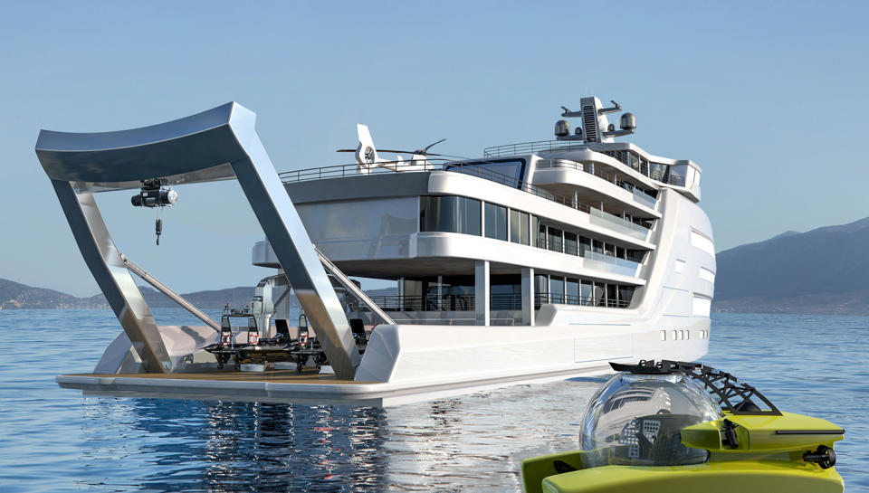 New York–based Gill Schmid Design released plans last week for a 295-foot steel-hulled ice-class explorer yacht it designed in conjunction with Cape Town firm Tim Dempers Studio. Taking yachting to the extreme, this explorer was created for the adventurous sailor who envisions cruising among polar ice caps and remote tropical waters—all while comfortably settled into a luxuriously appointed vessel with room for 26 passengers and 40 crewmembers.