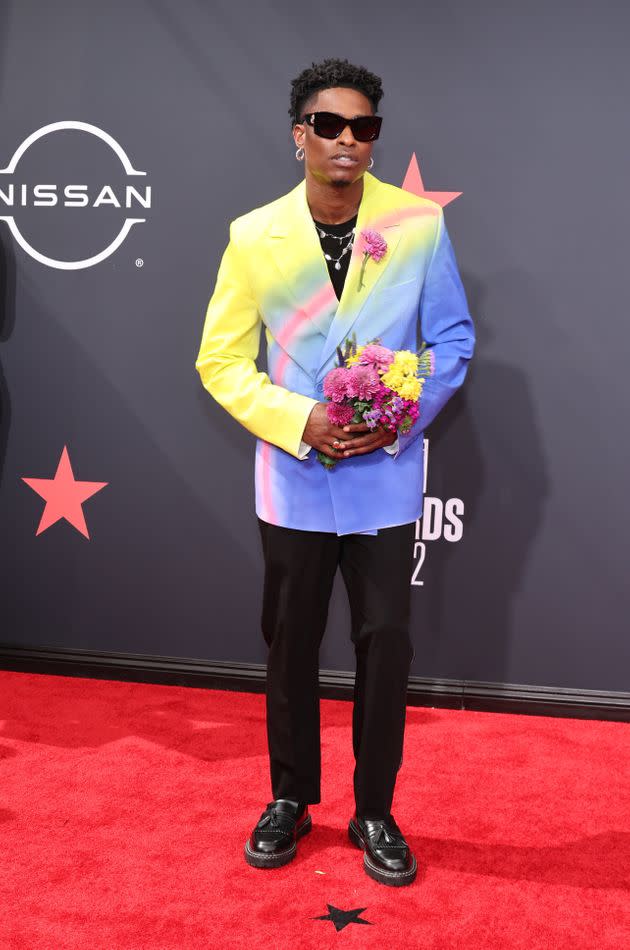 Lucky Daye attends the 2022 BET Awards. (Photo: Amy Sussman via Getty Images)