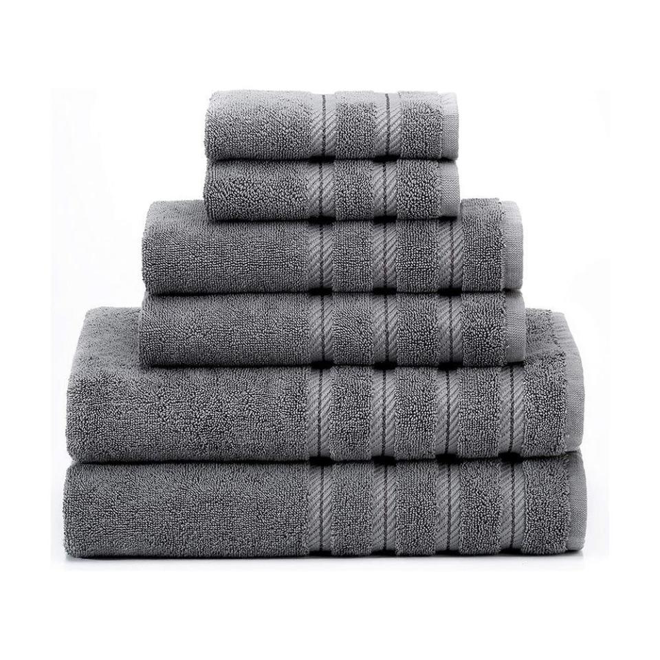 6) American Soft Linen 6-Piece Bath Towel Set