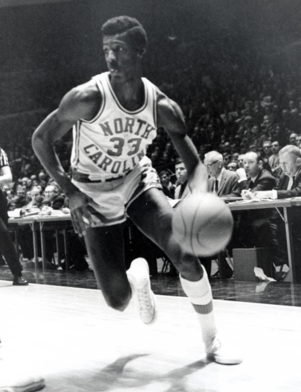 North Carolina Tar Heels guard Charlie Scott (33) in action during the 1968 season. Malcolm Emmons-USA TODAY Sports