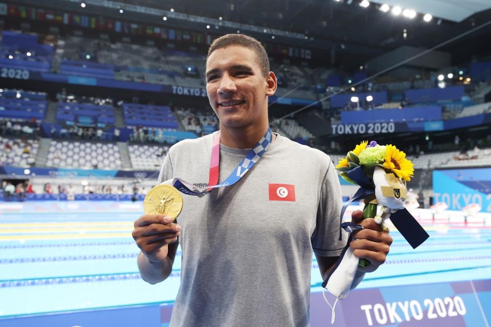 夏夫拿維於東京奧運一鳴驚人，男子400米自由泳奪金。（圖：Getty Images）