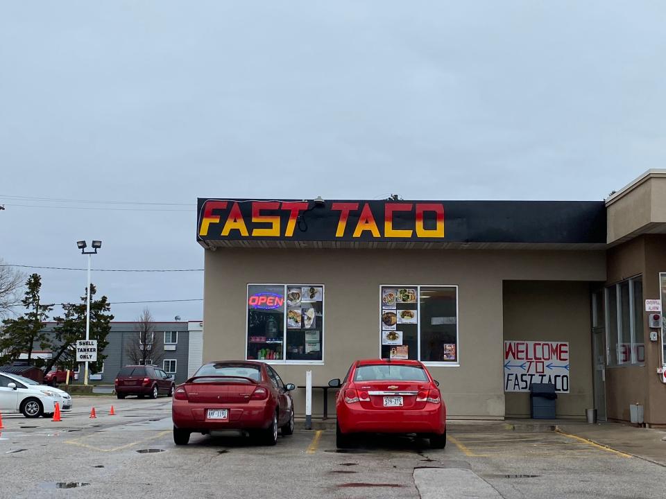 Fast Taco's new location at the Shell gas station on the corner of South 41st Street and Calumet Avenue in Manitowoc.