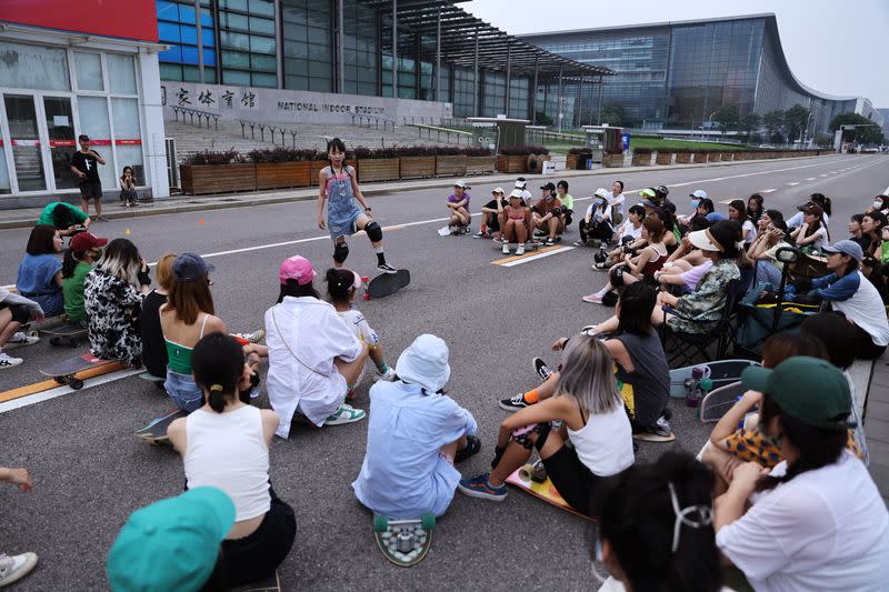 The Wider Image: Amid COVID shutdowns, Chinese women flock to skateboarding