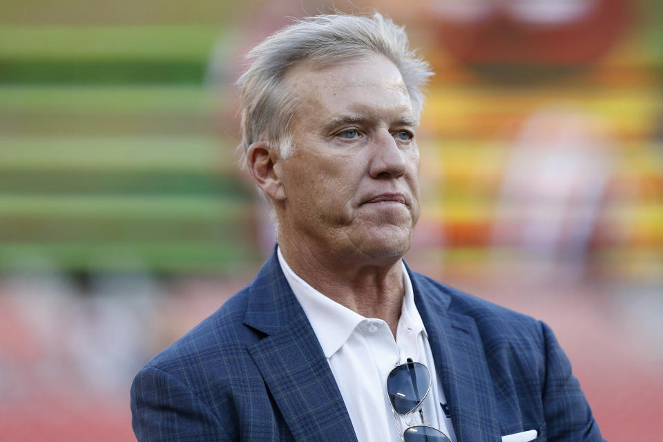 John Elway lamented a critical penalty against his Broncos that he said the league admitted to getting wrong. (Reuters)