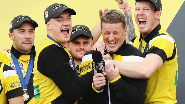 Hardwick celebrated long and hard. Image: Getty