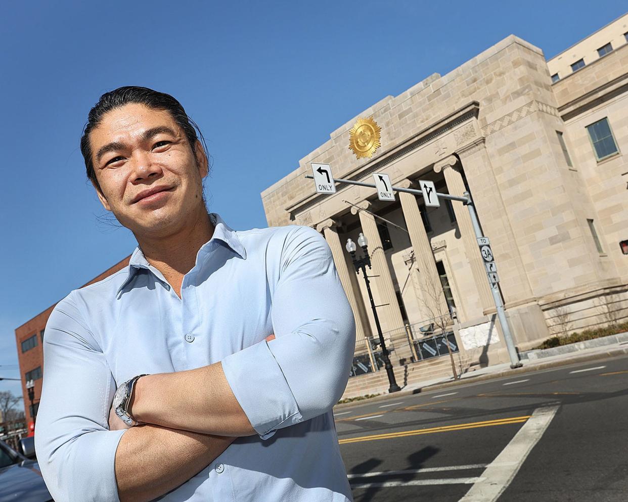 Quincy restaurateur Jimmy Liang talks about his latest venture, Masons Steak House, which will open this fall at the former Masonic Temple on Hancock Street in Quincy Square.