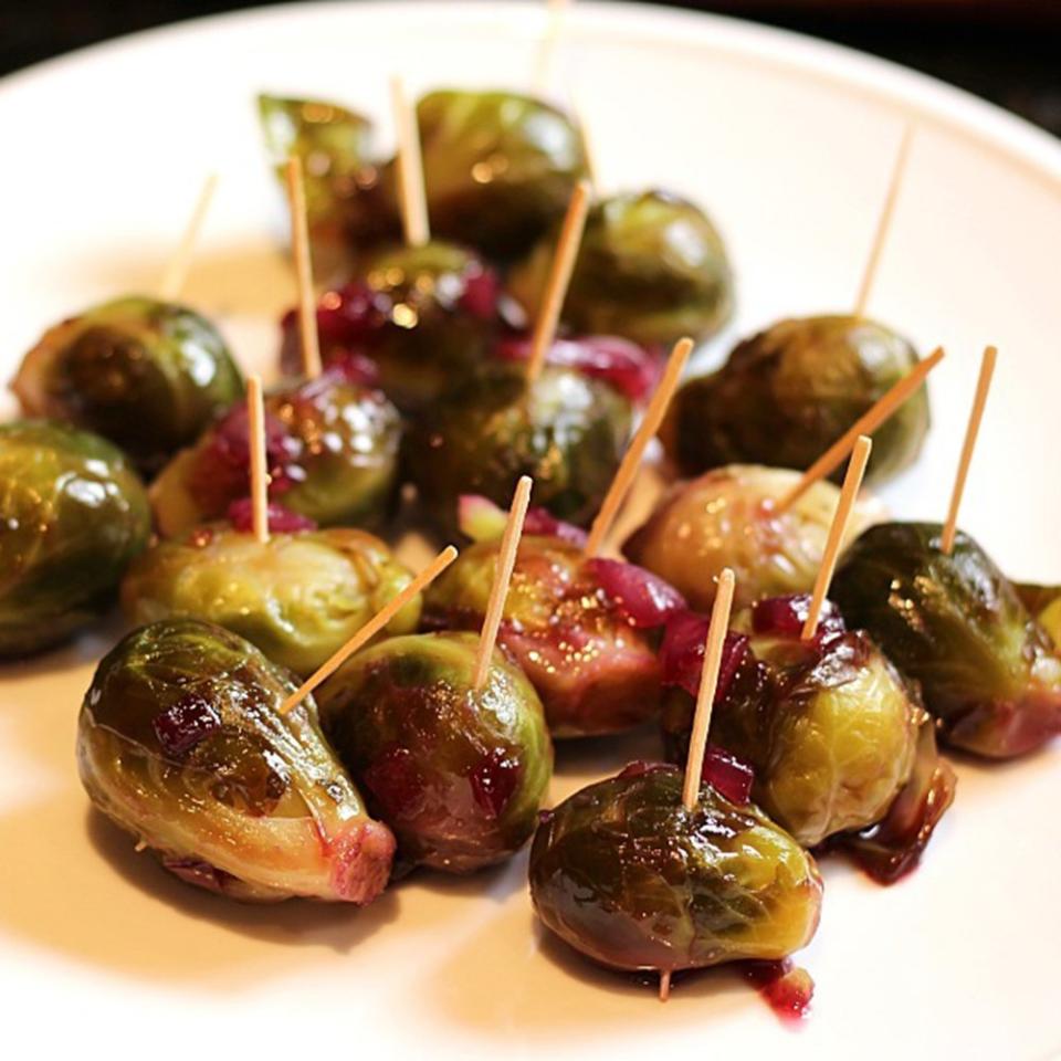 Brussels Sprouts with Grape-Honey Glaze