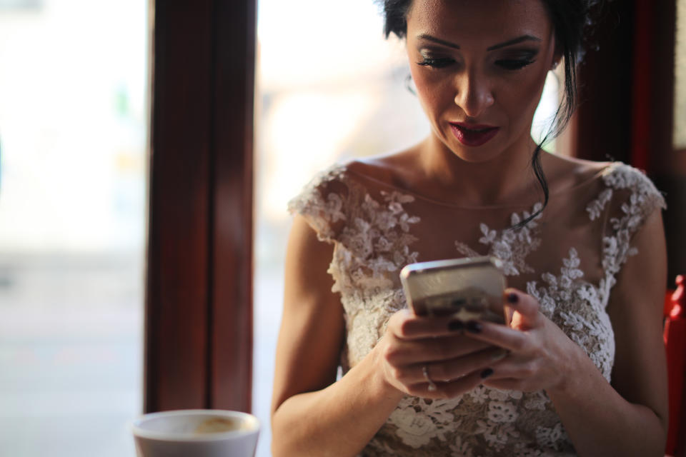 Casey received the messages the night before her wedding. [Stock image] Photo: Getty