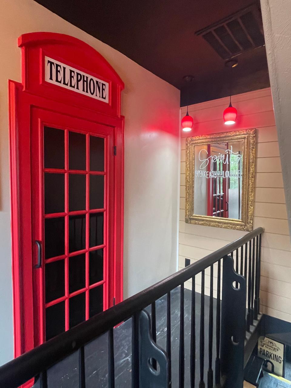 The entrance to Spirits Speakeasy & Lounge in Bridgewater.