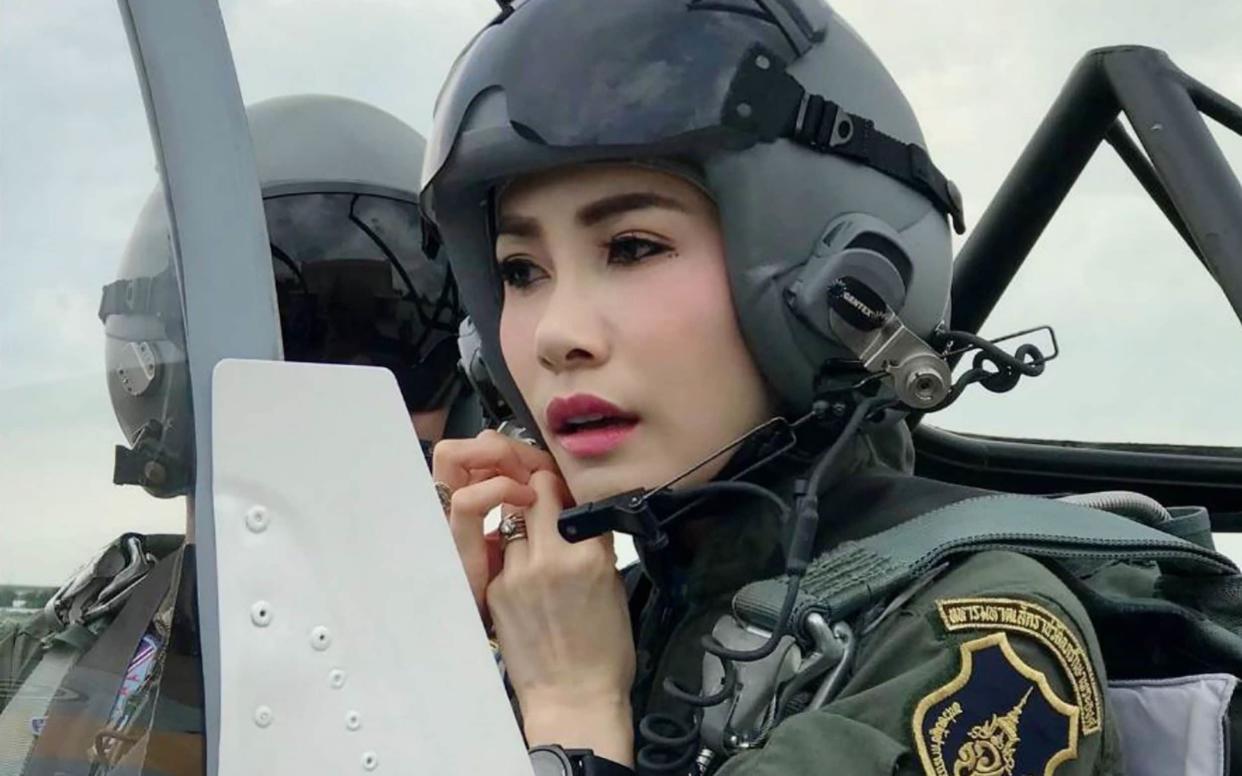 The Thai king's royal consort is a trained pilot - AFP