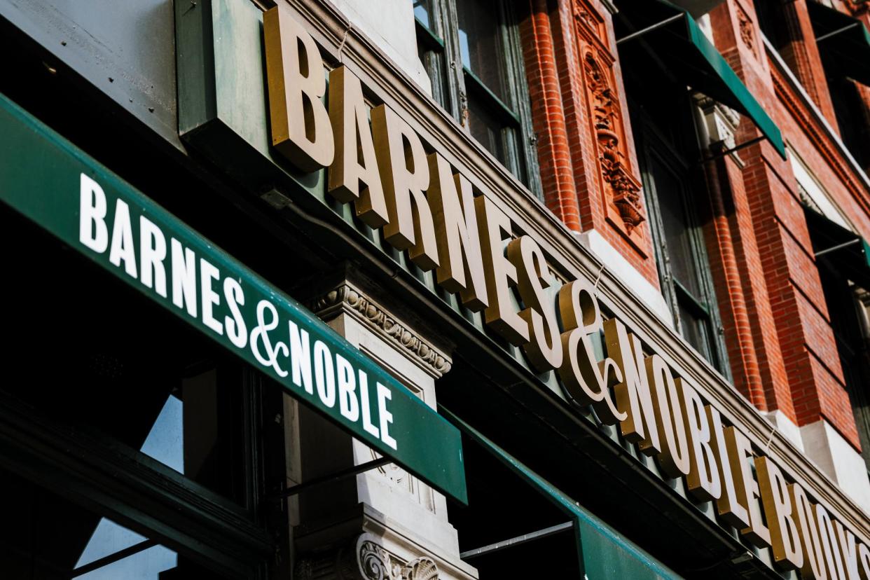 <span>A Barnes & Noble bookstore in New York City on 8 February 2024.</span><span>Photograph: Angus Mordant/Bloomberg via Getty Images</span>