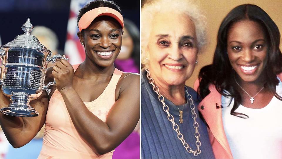 Sloane Stephens lost her grandparents and aunt in a manner of weeks. Image: Getty/Twitter