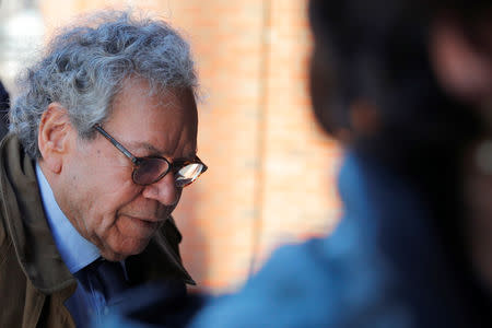 John Kapoor, the billionaire founder of Insys Therapeutics Inc, arrives at the federal courthouse for the first day of the trial accusing Insys executives of a wide-ranging scheme to bribe doctors to prescribe an addictive opioid medication, in Boston, Massachusetts, U.S., January 28, 2019. REUTERS/Brian Snyder