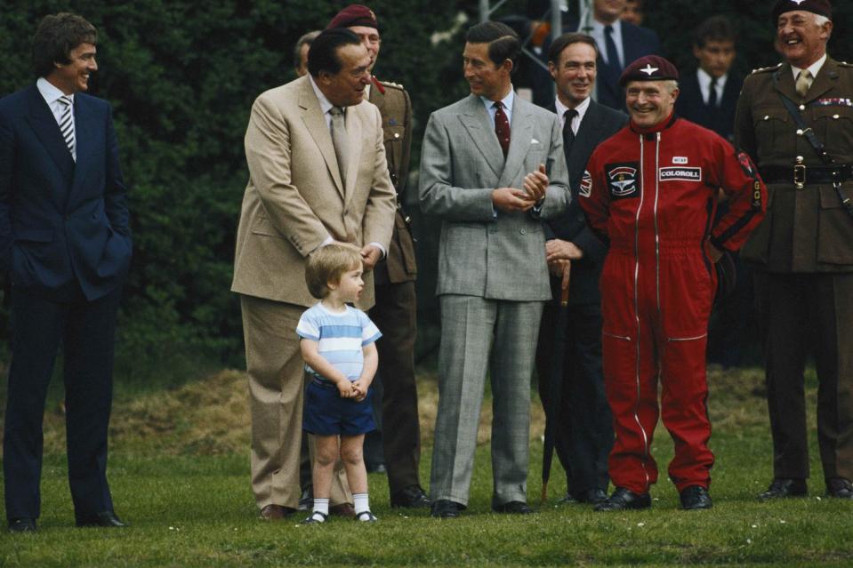 <p><strong>Similarities</strong>: British publishing magnate Robert Maxwell (pictured here with a young Prince William and Prince Charles in 1985) <a href="https://www.townandcountrymag.com/society/money-and-power/a35171995/ghislaine-maxwell-father-robert-maxwell-life-death/" rel="nofollow noopener" target="_blank" data-ylk="slk:built a newspaper empire;elm:context_link;itc:0;sec:content-canvas" class="link ">built a newspaper empire</a> that included the <em>New York Daily News</em>, and like the Roys, the patriarch's sons (Ian and Kevin Maxwell in this case) worked for the family company. Robert's daughter, Ghislaine, also worked for the family publications before she met the late disgraced financier Jeffrey Epstein. Ghislaine Maxwell is currently awaiting trials for sex trafficking and perjury.</p><p><strong>Differences</strong>: Maxwell's suspicious death on a yacht in the Canary Islands in 1991 triggered a meltdown at the family company, which filed for bankruptcy protection the following year.</p>
